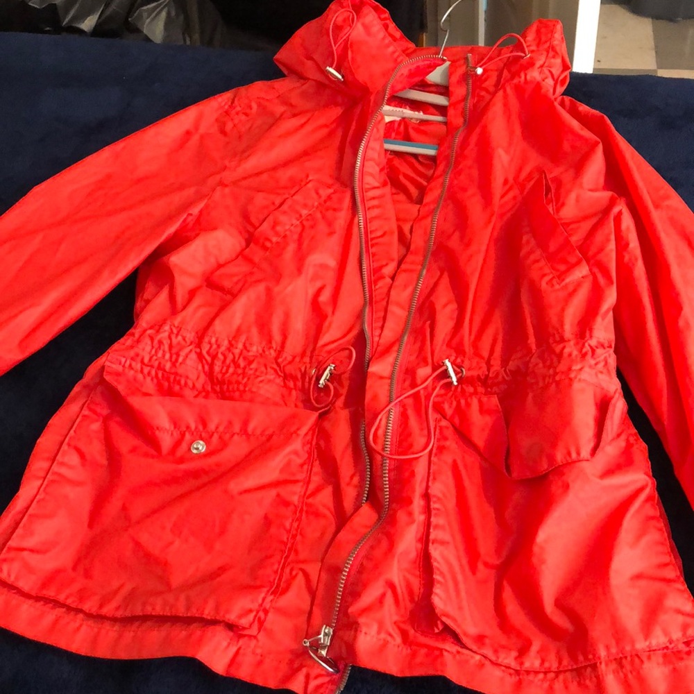 Orange Rain Jacket